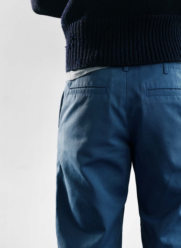 Dark Slate Gray oceanside relaxed pant in postman blue