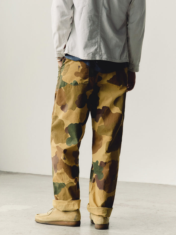 Light Gray oliver military trouser in painted camo