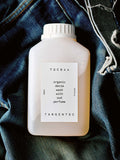 Black organic denim wash