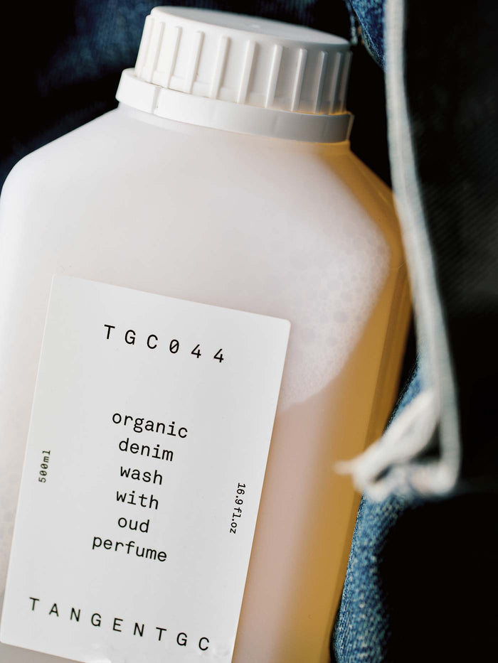 Black organic denim wash