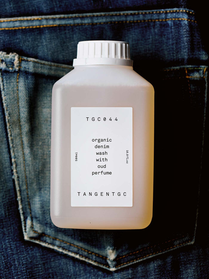 Black organic denim wash