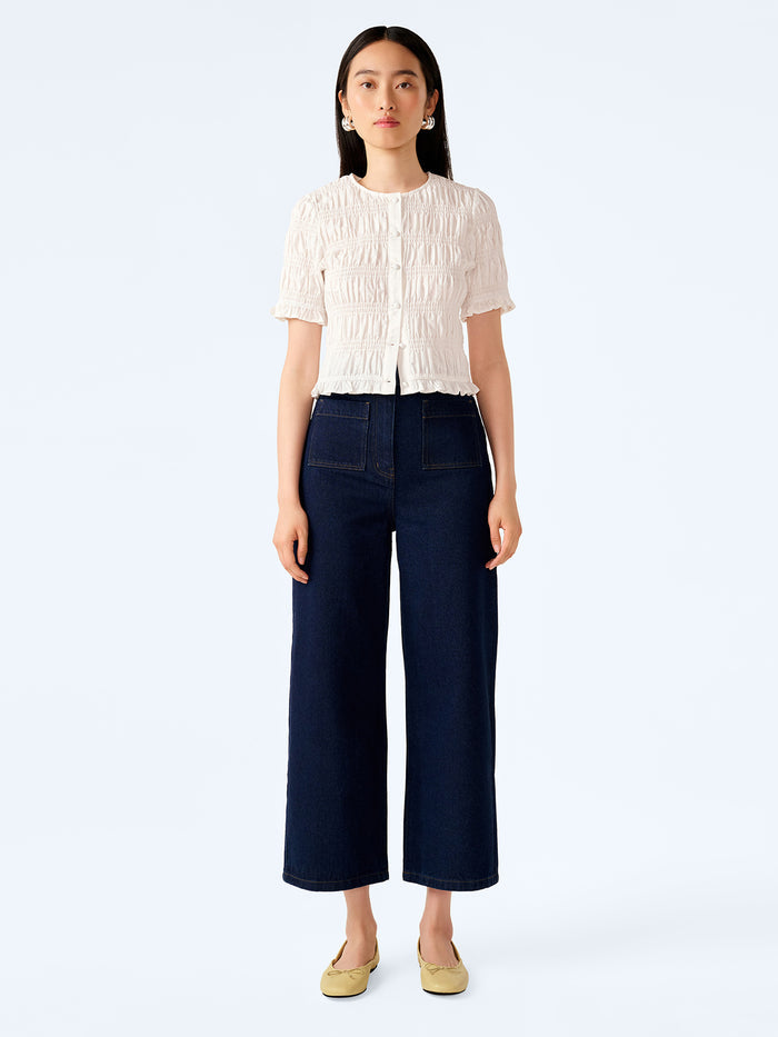 Orielle Cropped Jean in Indigo
