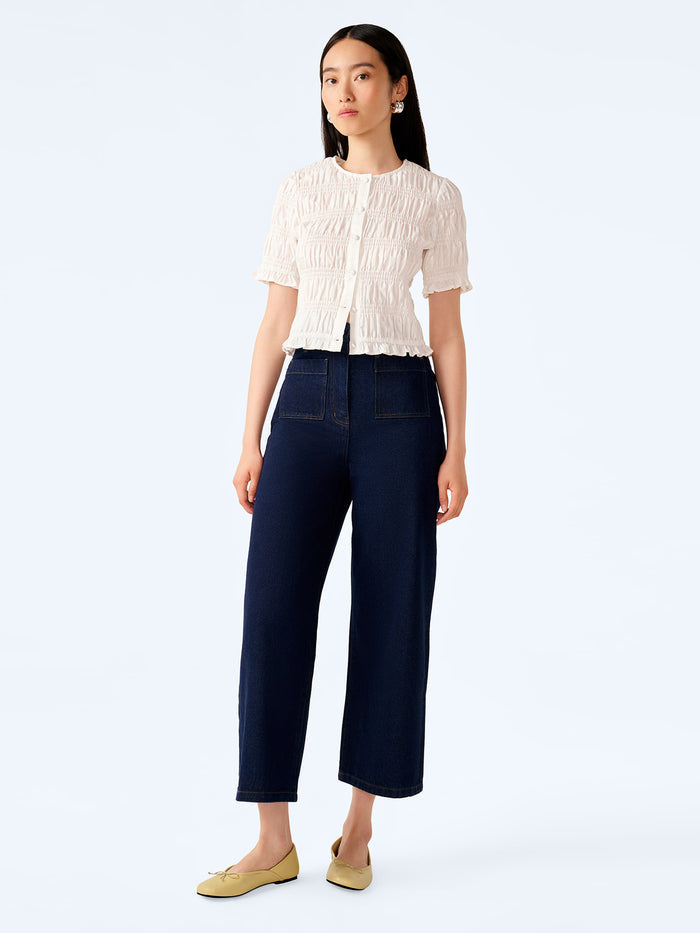 Orielle Cropped Jean in Indigo