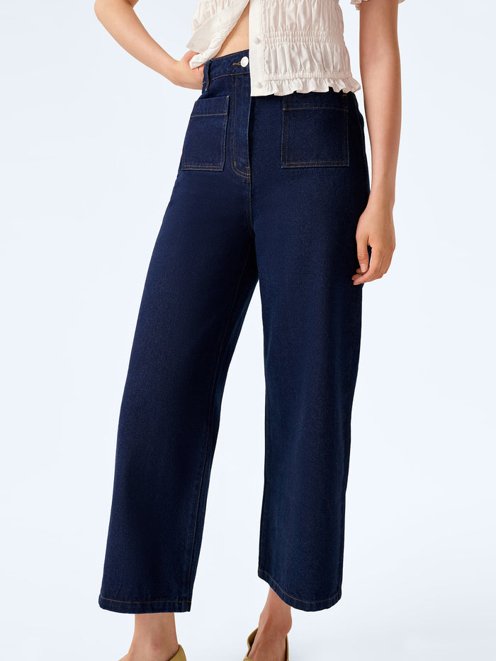 Orielle Cropped Jean in Indigo