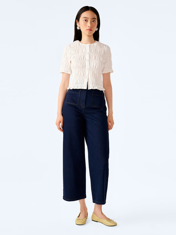 Orielle Cropped Jean in Indigo