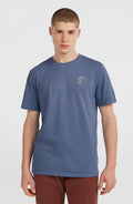 O'Riginals Retro Back-Print T-Shirt | Mozart Blue