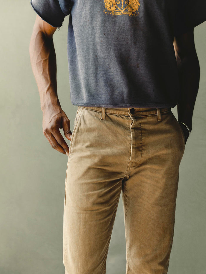 Dim Gray oscar washed brown broken twill