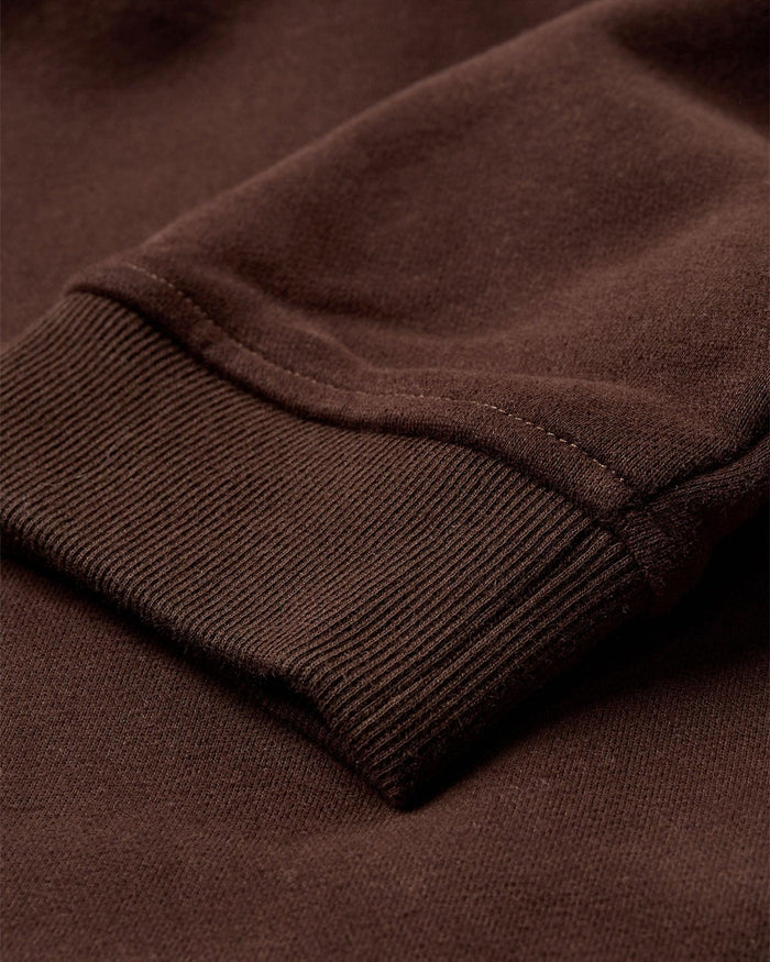 OVERSIZED HOODIE - BROWN