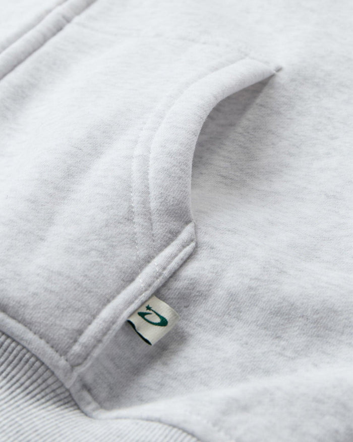 OVERSIZED ZIP HOODIE - LIGHT GREY