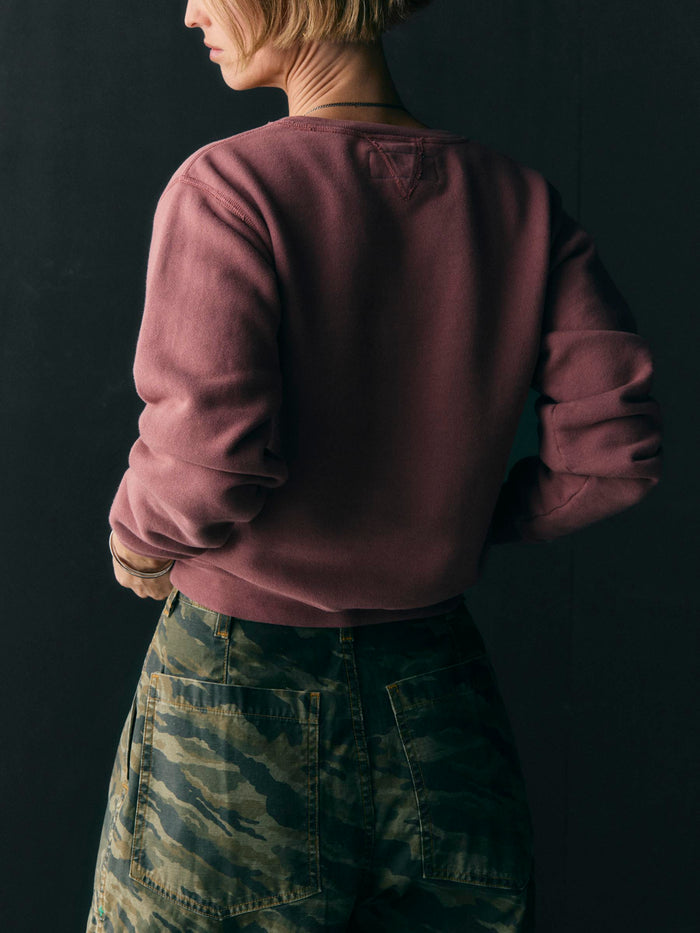 Black penny sweatshirt in plum