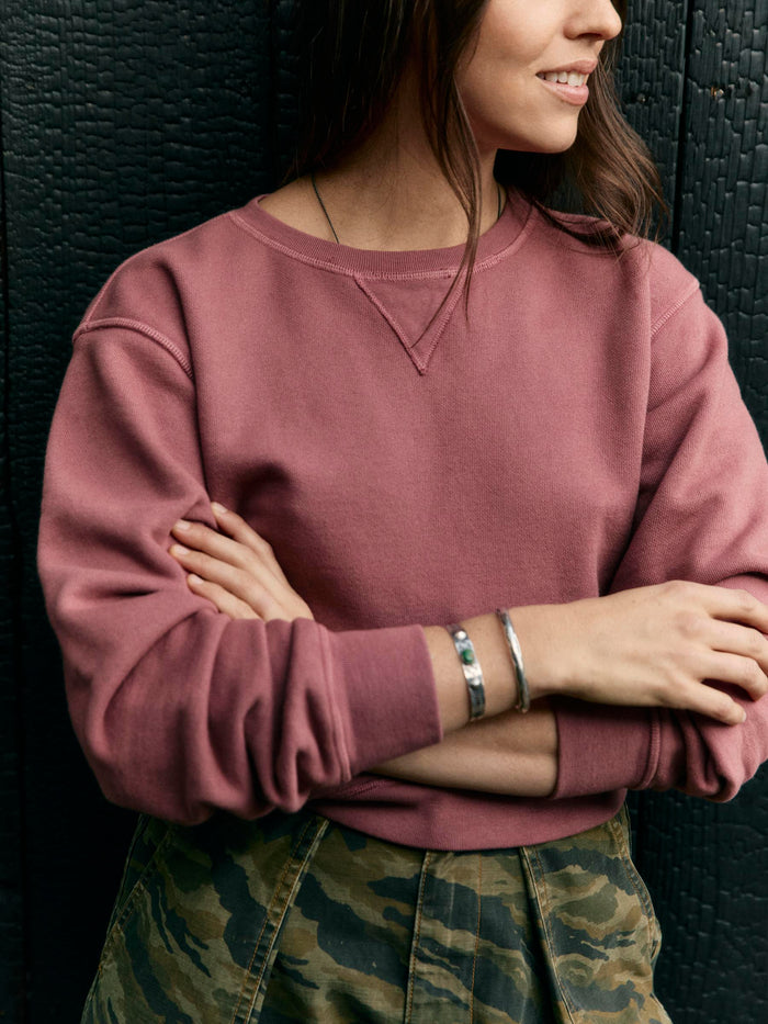 Black penny sweatshirt in plum