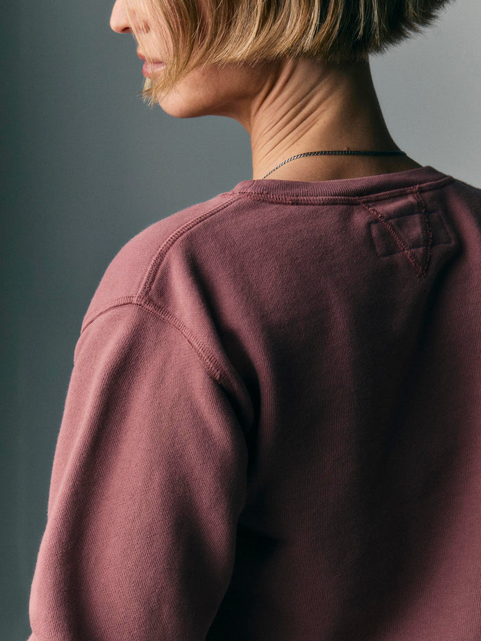 Black penny sweatshirt in plum