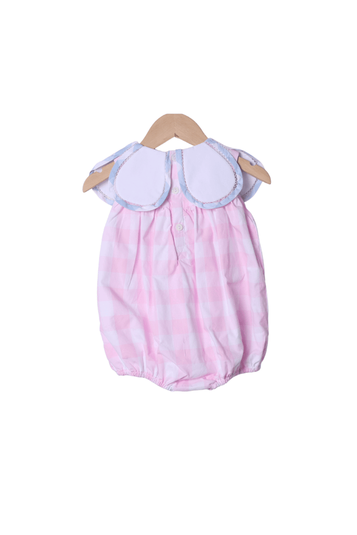 The Smocked Flamingo Apparel & Accessories Pink Gingham Tulip Bubble
