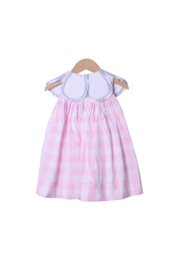 The Smocked Flamingo Apparel & Accessories Pink Gingham Tulip Dress