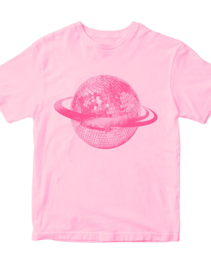 PLANET DISCO (pink), BABY TEE - LIGHT PINK