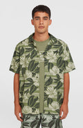Print Shirt | Green Dusty Flower