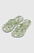 Profile Graphic Sandals | Green Textured Jungle