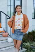 Pumpkin Daisy Ivory Comfort Colors Graphic Tee