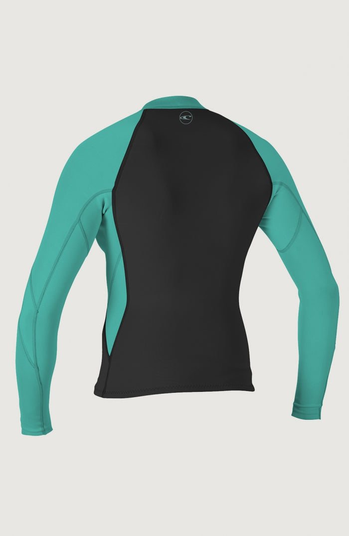 Reactor-2 1.5mm Front Zip Jacket | BLK/LTAQUA