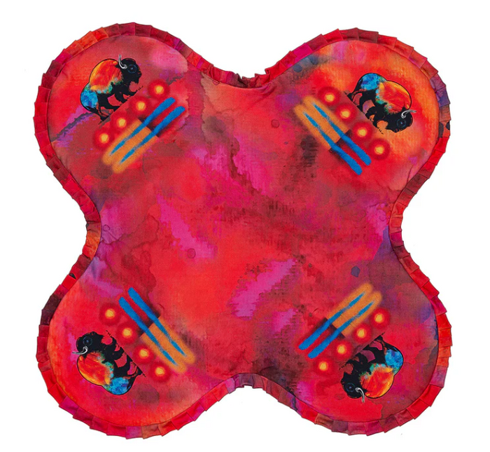Red Buffalo Blessing Blanket