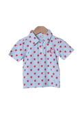 The Smocked Flamingo Apparel & Accessories Red Star Polo Shirt