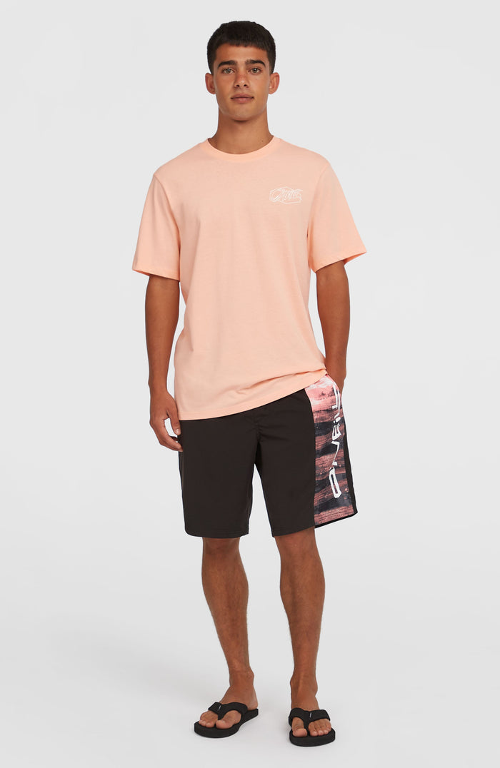 Retro 19'' Swim Shorts | Coral Melted Texture
