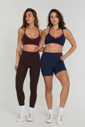Reversible V-Neck Bra - Espresso/Crush - Navy/Crush