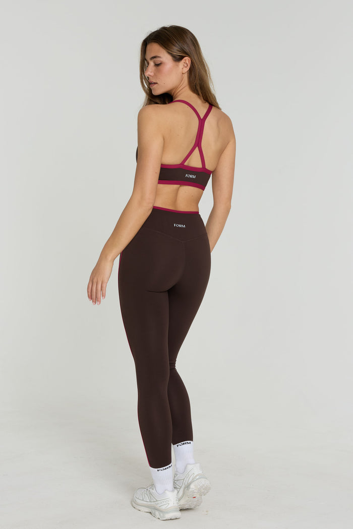 Reversible V-Neck Bra - Espresso/Crush - Navy/Crush