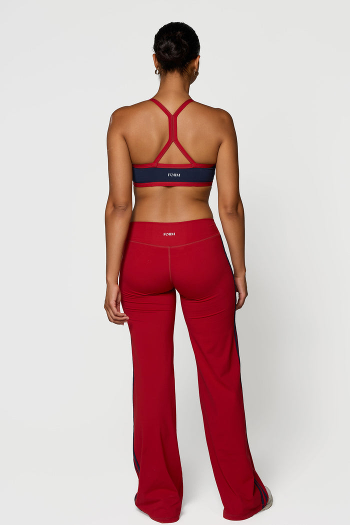 Reversible V-Neck Bra - Terracotta/Ruby - Navy/Ruby