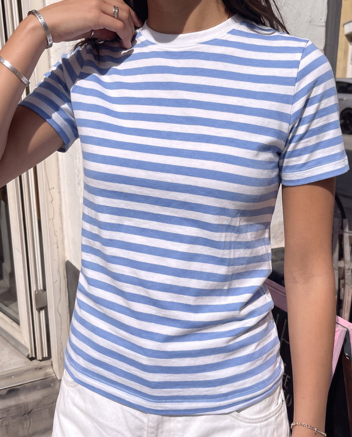 RIA STRIPE TEE - BLUE [AI]