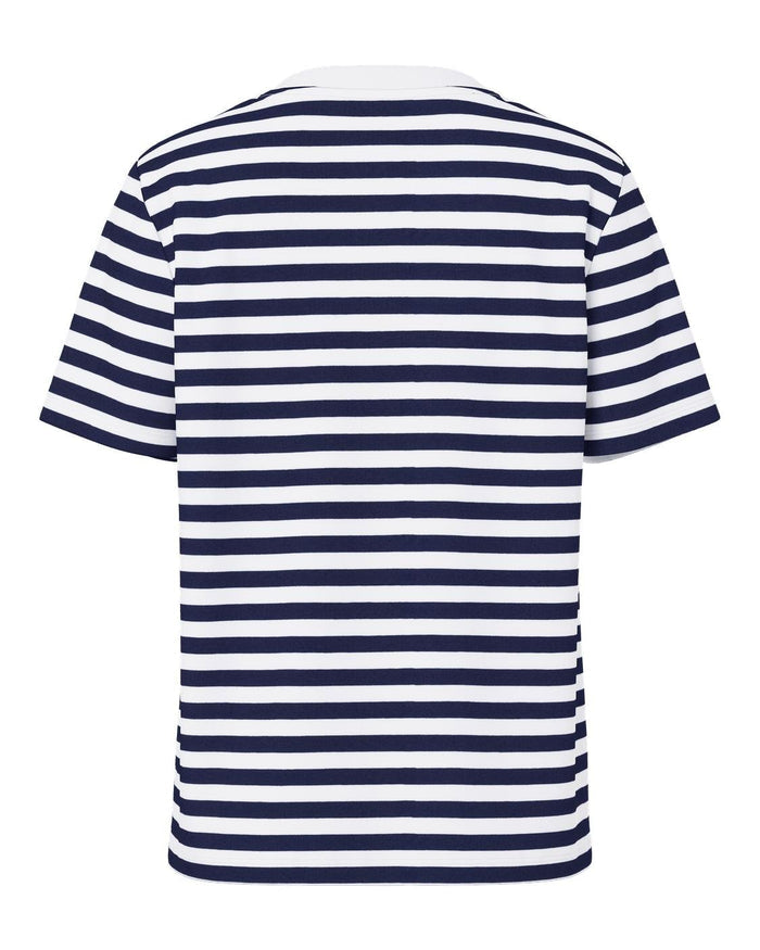RIA STRIPE TEE - MARITIME BLUE