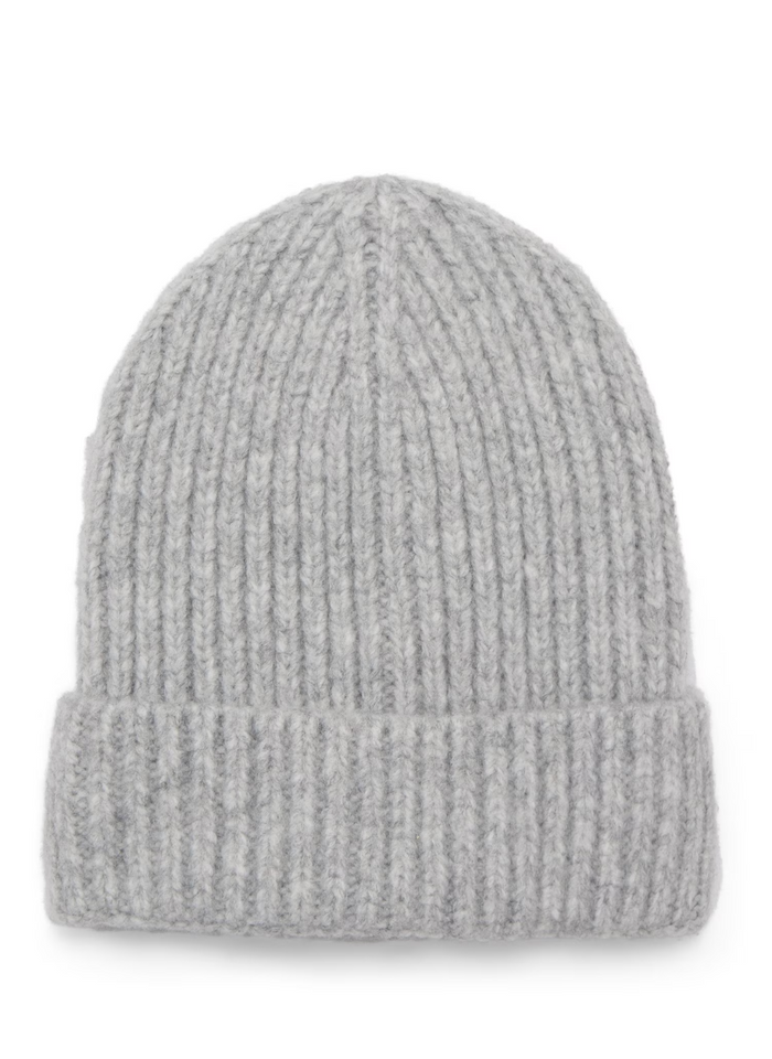 Ribbed Beanie - Grey
