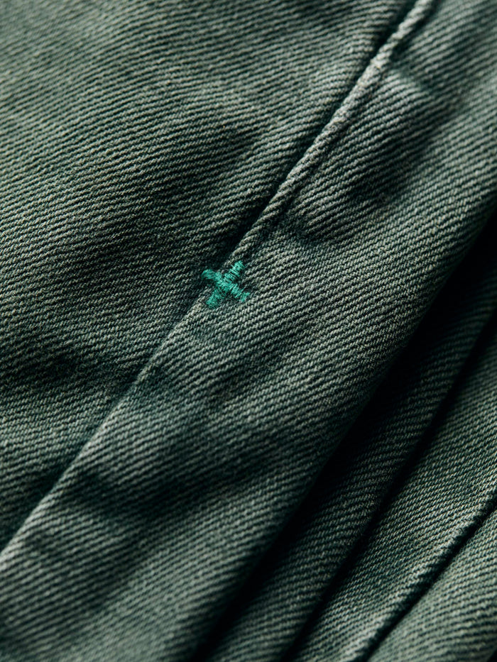Black russell washed spruce selvage