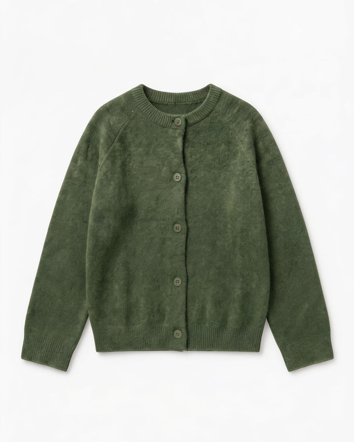 SADIE CARDIGAN - DARK GREEN - Dinvintageshop