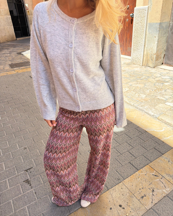SADIE CARDIGAN - LIGHT GREY