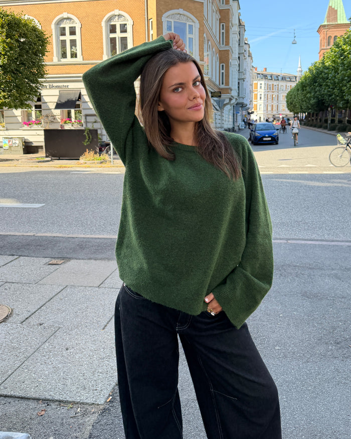 SADIE KNIT - DARK GREEN - Dinvintageshop