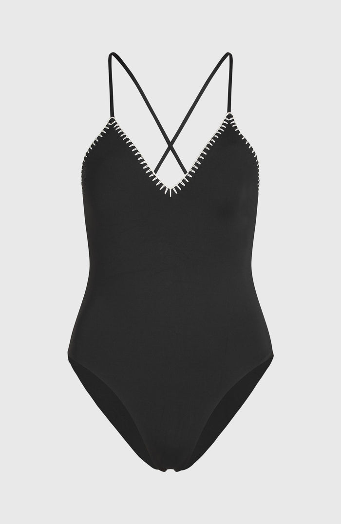 Saltwater Jaida Crochet Swimsuit | Black Out