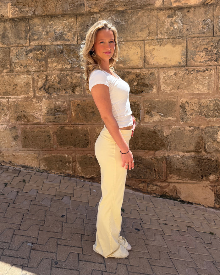 SASHA PANT - BUTTER YELLOW