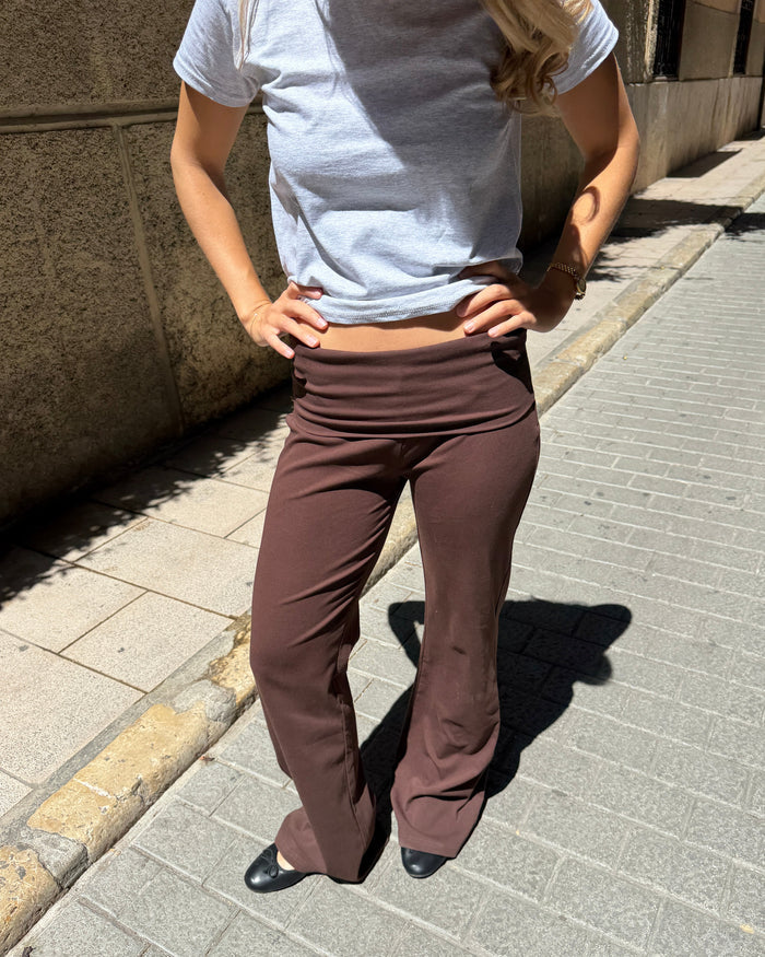 SASHA PANT - DARK BROWN