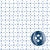 SBSP13005135 | White & Blue Micro Geometric Print Stretch Dress Shirt