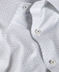 SBSP13200135 | White & Blue Micro Neat Print Stretch Dress Shirt