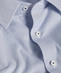SBSP13950407 | Navy & White Twill Stripe Stretch Dress Shirt