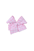 The Smocked Flamingo Apparel & Accessories Scalloped Edge Pink Gingham Bow