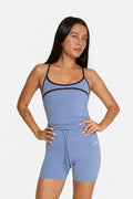 Scoop Contrast Cami - Glacier/Espresso