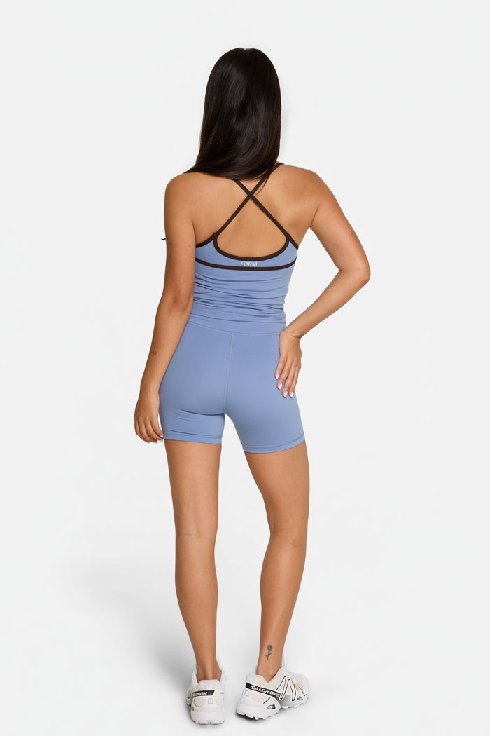 Scoop Contrast Cami - Glacier/Espresso