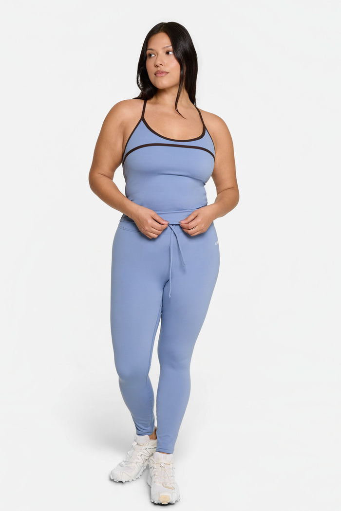Scoop Contrast Cami - Glacier/Espresso