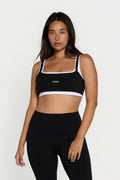 Scoop Layered Bra - Black/White