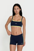 Scoop Layered Bra - Navy/Lemon