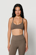 Seamless X Bra - Walnut