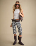 Image of Seni Capri in 90s Zebra Twill Black